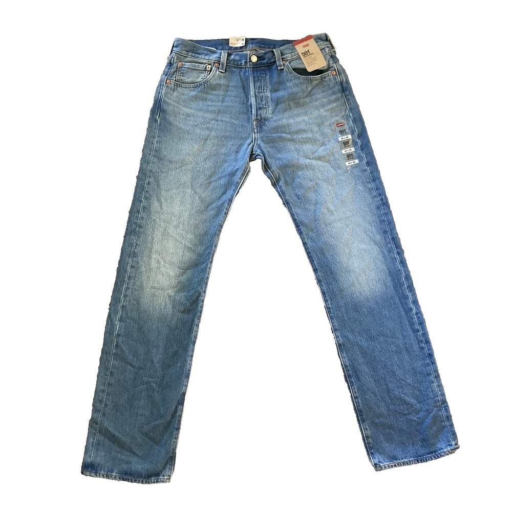 Levis 501 Jeans Mens 30x32 Blue Original Straight Denim Grunge Cowboy